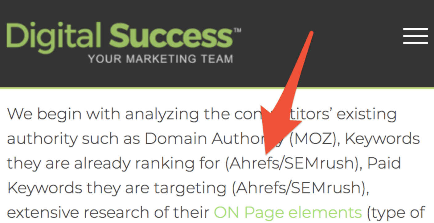 Unlinked Brand Mention